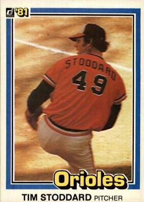 Tim Stoddard #475 Baseball Cards 1981 Donruss