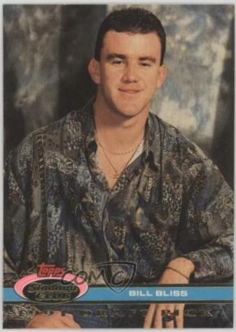Bill Bliss #17 Baseball Cards 1992 Stadium Club Skydome