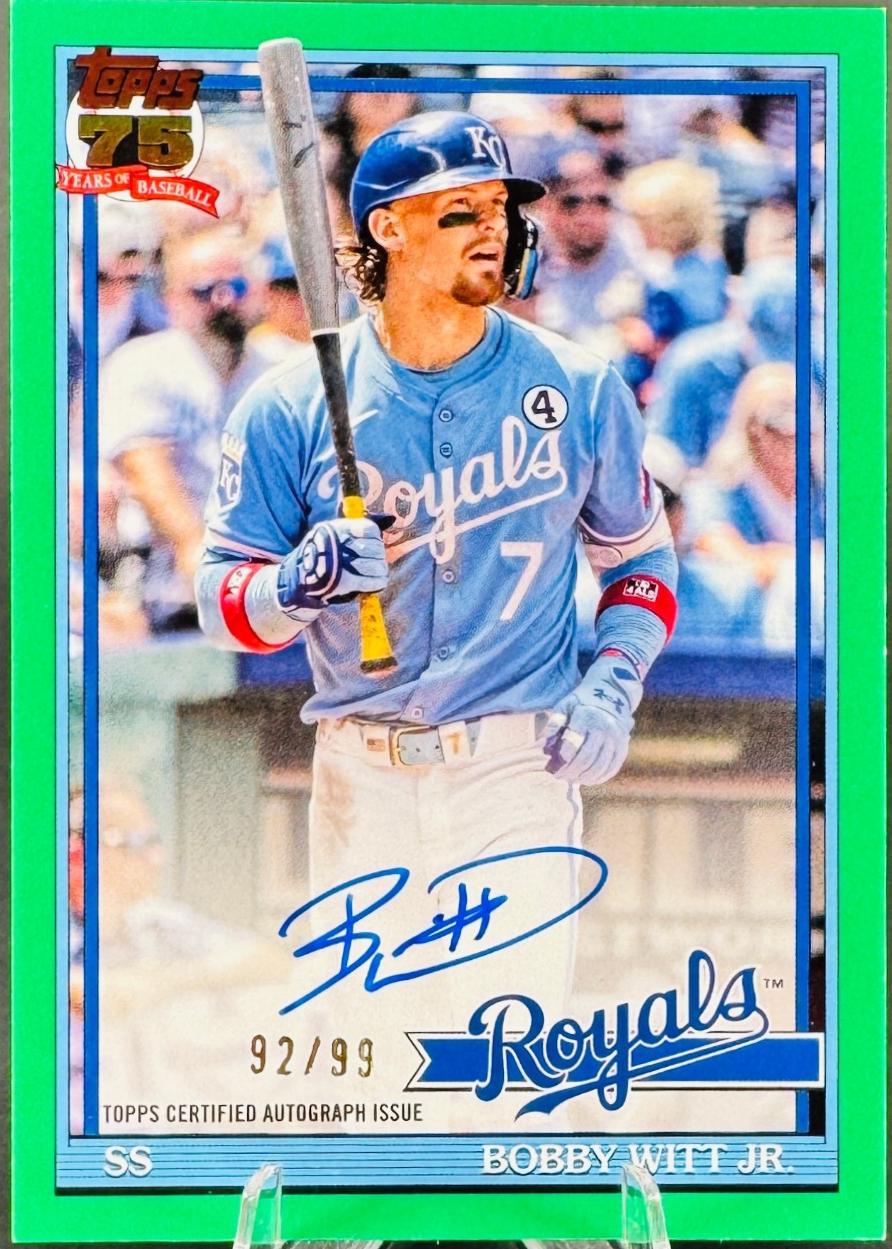 Bobby Witt Jr. #91A-BW 2026 Topps Baseball 1991 Topps Autographs