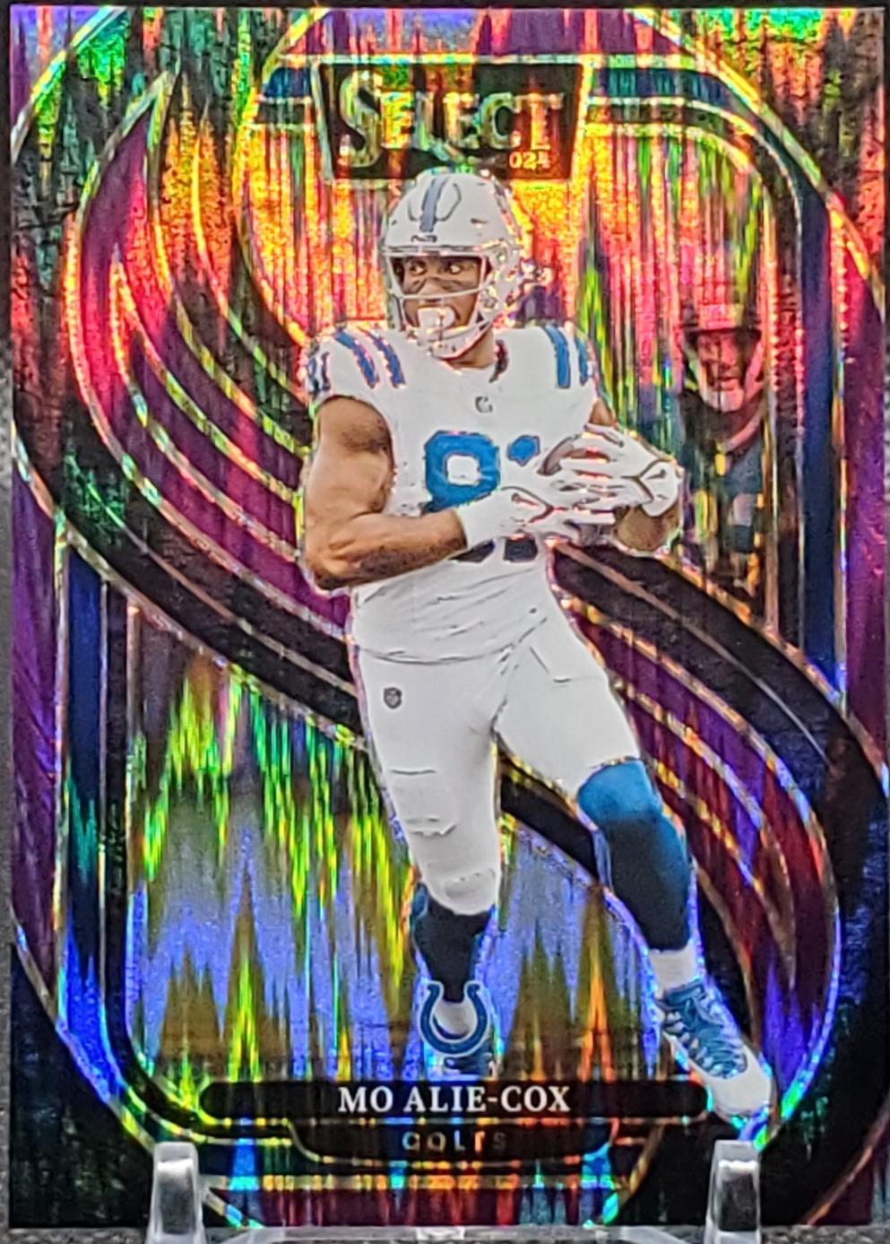 Mo Alie-Cox [Purple Prizm Shock] #184 Prices | 2024 Panini Select ...