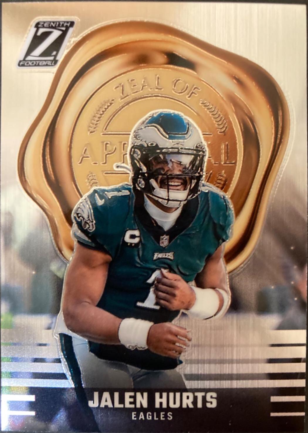 Jalen Hurts #2 Football Cards 2023 Panini Zenith Zeal of Approval