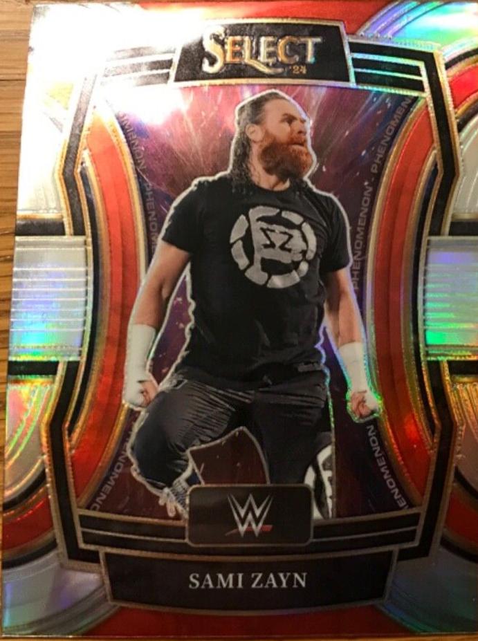 Sami Zayn #4 Wrestling Cards 2024 Panini Select WWE Phenomenon