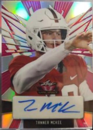 Tanner McKee #BA-TM2 2022 Leaf Valiant Autographs Football