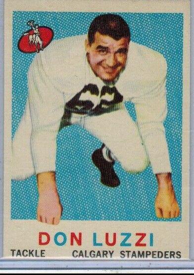 Don Luzzi #29 Football Cards 1959 Topps CFL