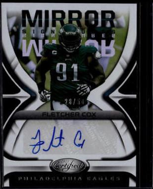 Fletcher Cox #MS-FC 2021 Panini Certified Football Mirror Signatures