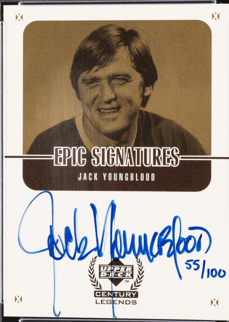 Jack Youngblood #JYC 1999 Upper Deck Century Legends Epic Signatures Football