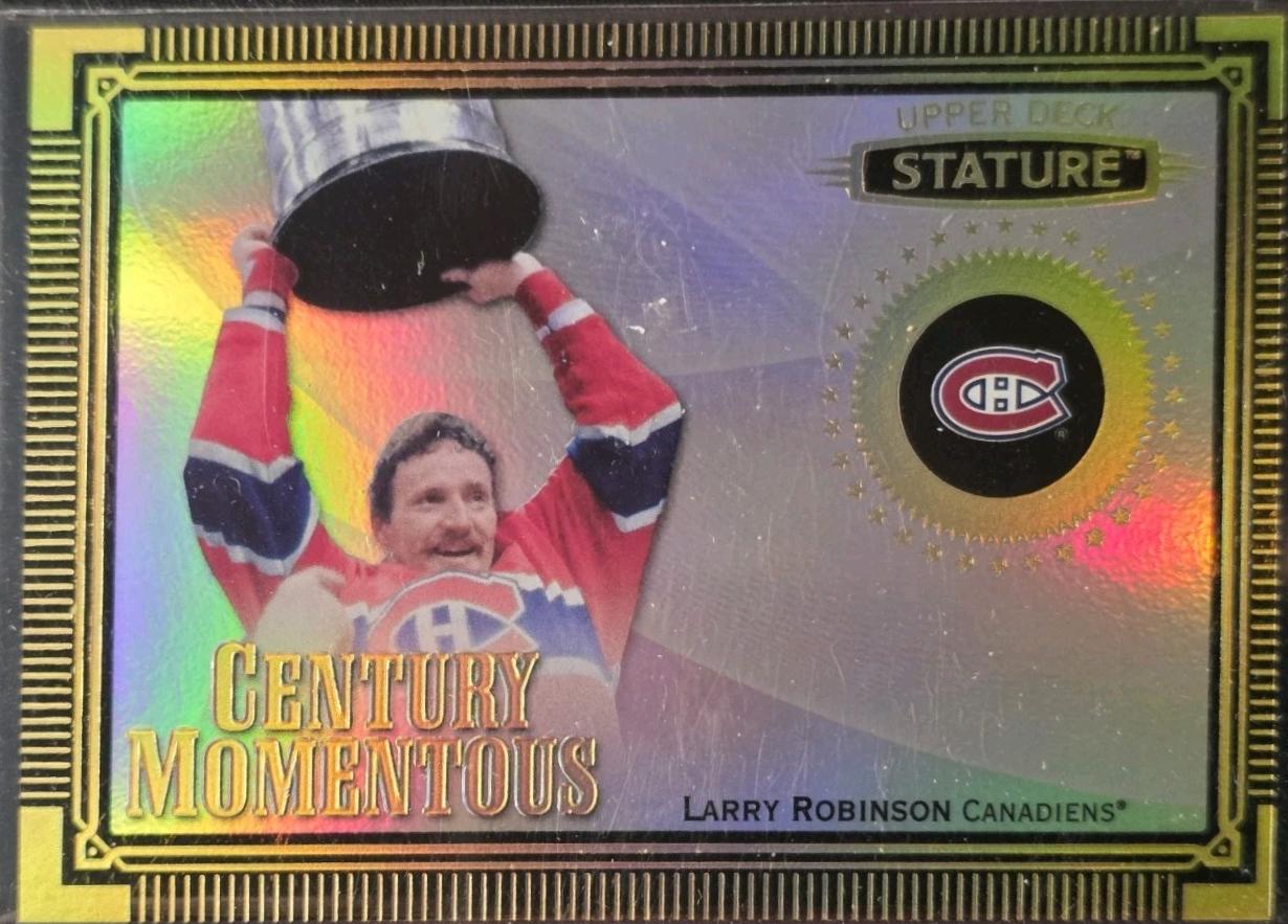 Larry Robinson #CM-12 2019 Upper Deck Stature Century Momentous Autograph Hockey