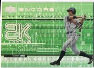 Chipper Jones #2k6 Baseball Cards 1999 Upper Deck Encore 2K Countdown