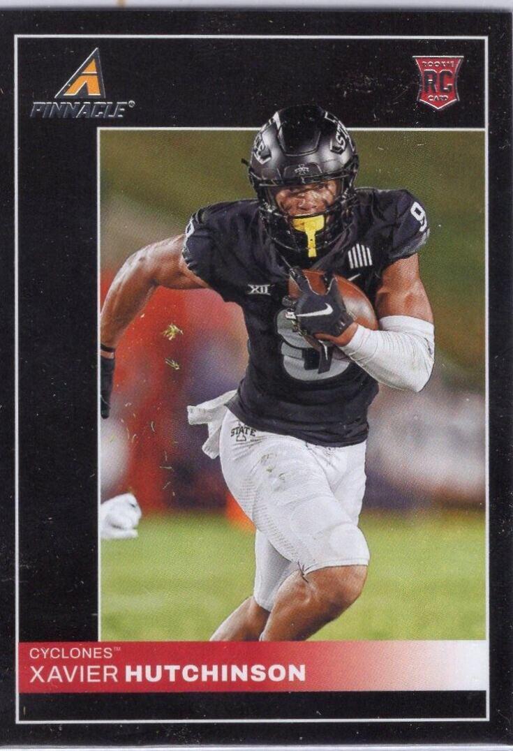Xavier Hutchinson #20 Football Cards 2023 Panini Chronicles Draft Picks Pinnacle