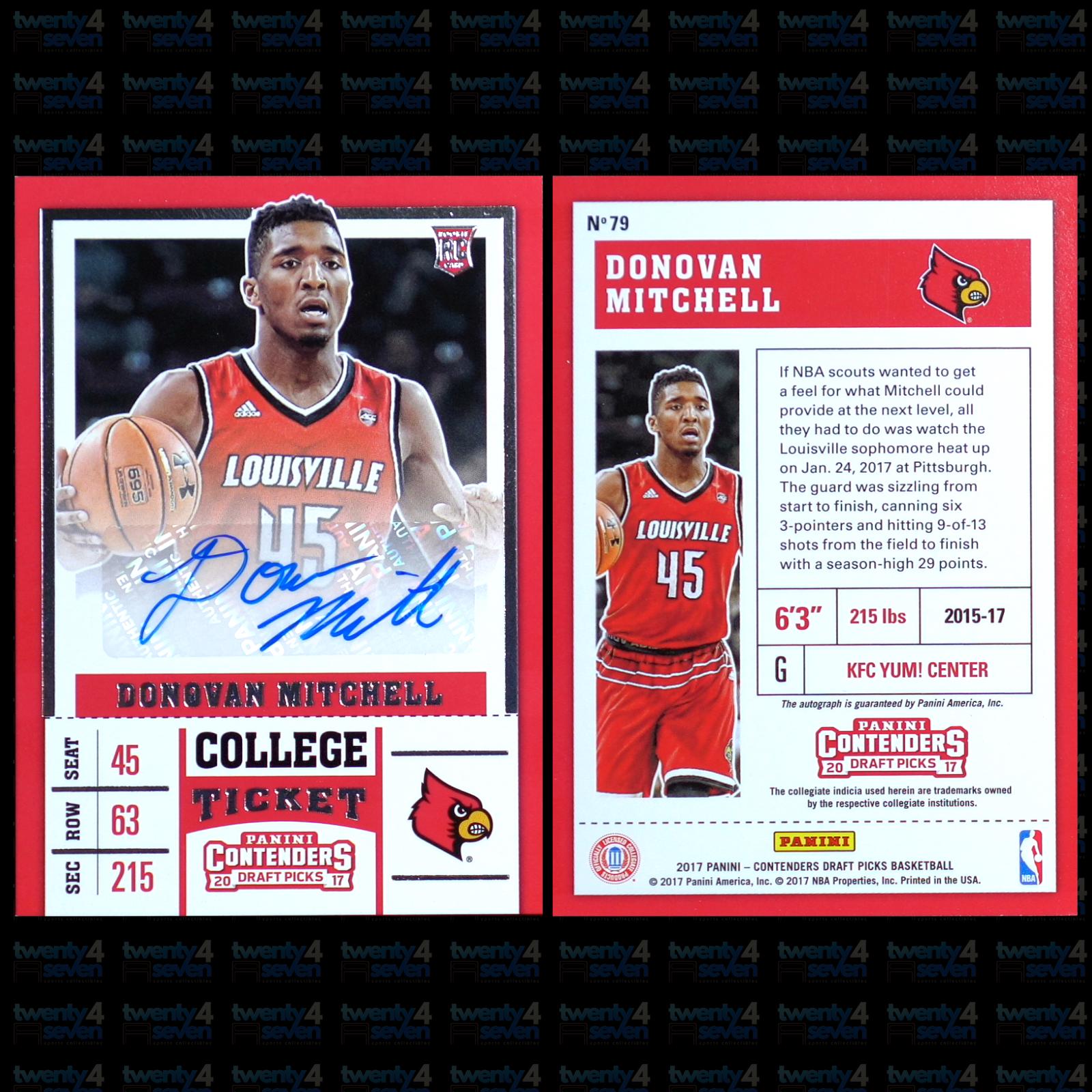 Donovan Mitchell [Red Jersey Autograph] #79