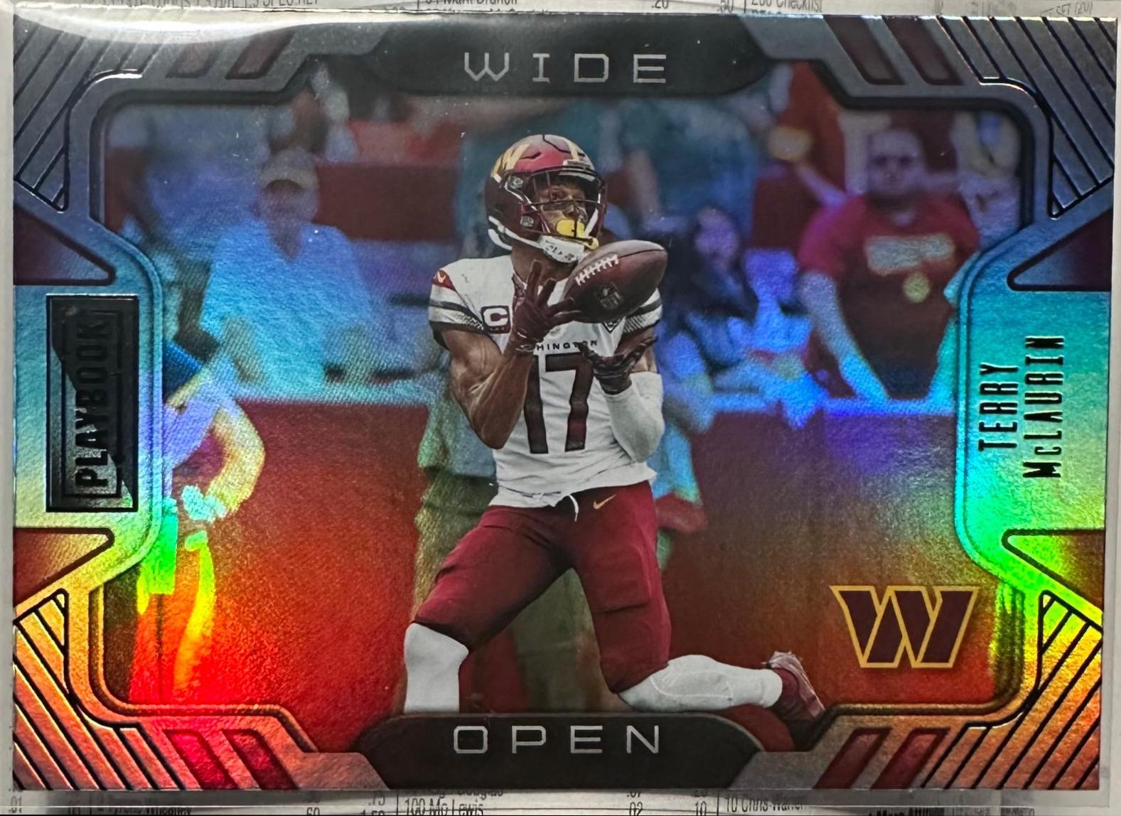 Terry McLaurin #WO-14 Football Cards 2022 Panini Playbook Wide Open