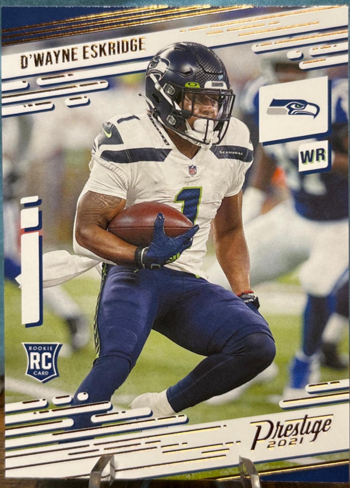 D'Wayne Eskridge #233 Football Cards 2021 Panini Chronicles Prestige Rookies Update