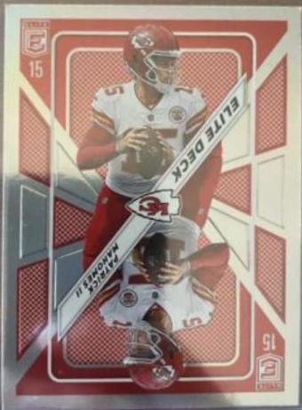 Patrick Mahomes II #ED-1 Football Cards 2023 Panini Donruss Elite Deck