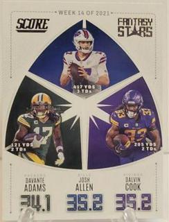 Davante Adams, Josh Allen, Dalvin Cook