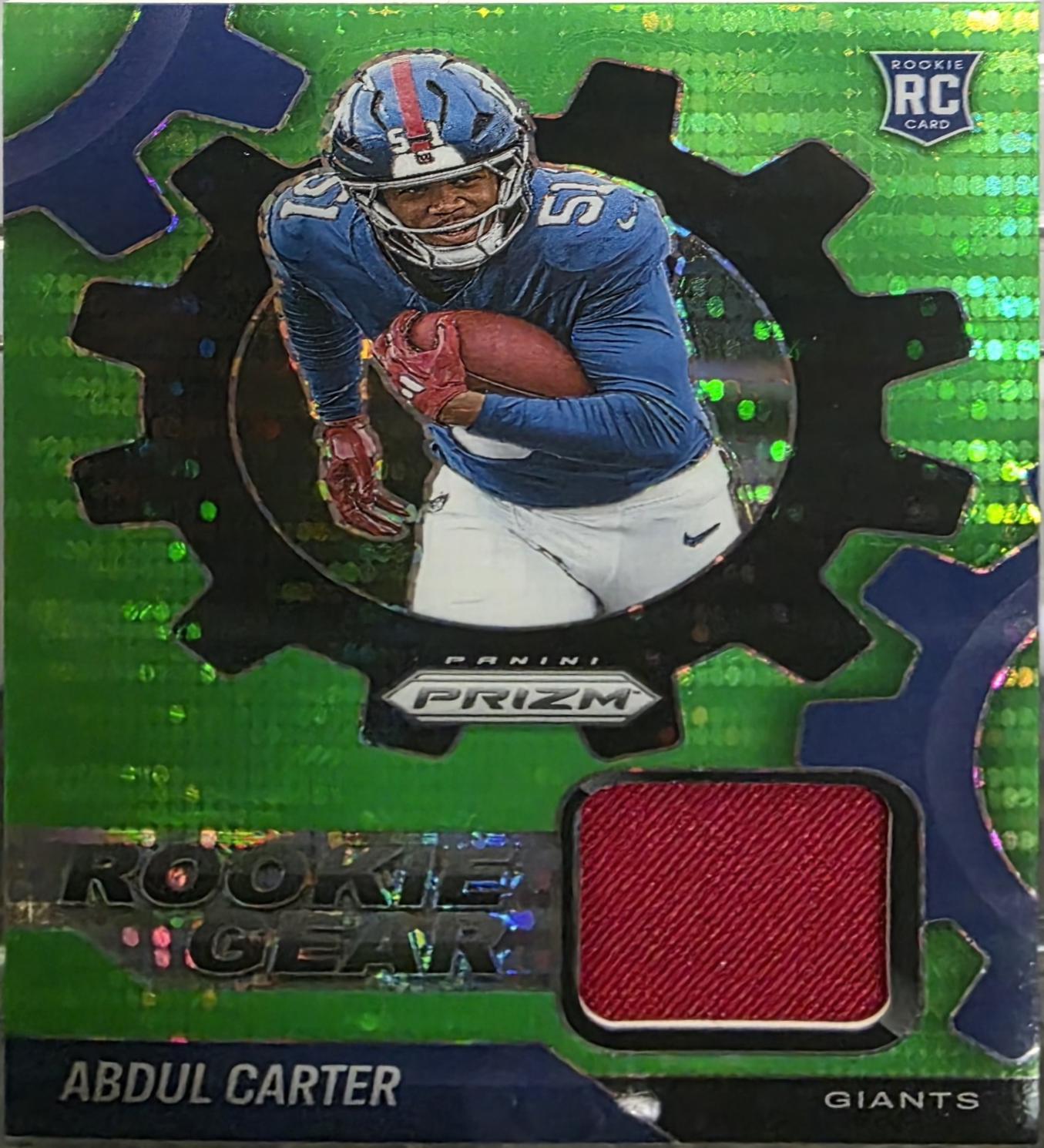 Abdul Carter [Neon Green Pulsar] #RGR-ACR Prices | 2025 Panini Prizm ...