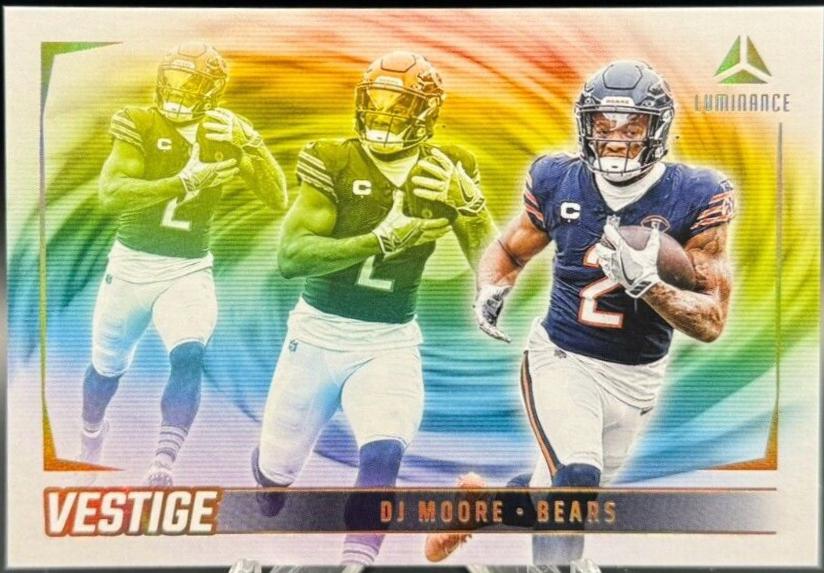 DJ Moore #VES-DME Football Cards 2024 Panini Luminance Vestige