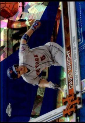 David Wright #19 Baseball Cards 2017 Topps Chrome Sapphire