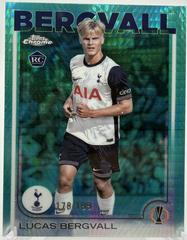 Lucas Bergvall [Aqua Prism Refractor] #112 Soccer Cards 2024 Topps Chrome UEFA Prices
