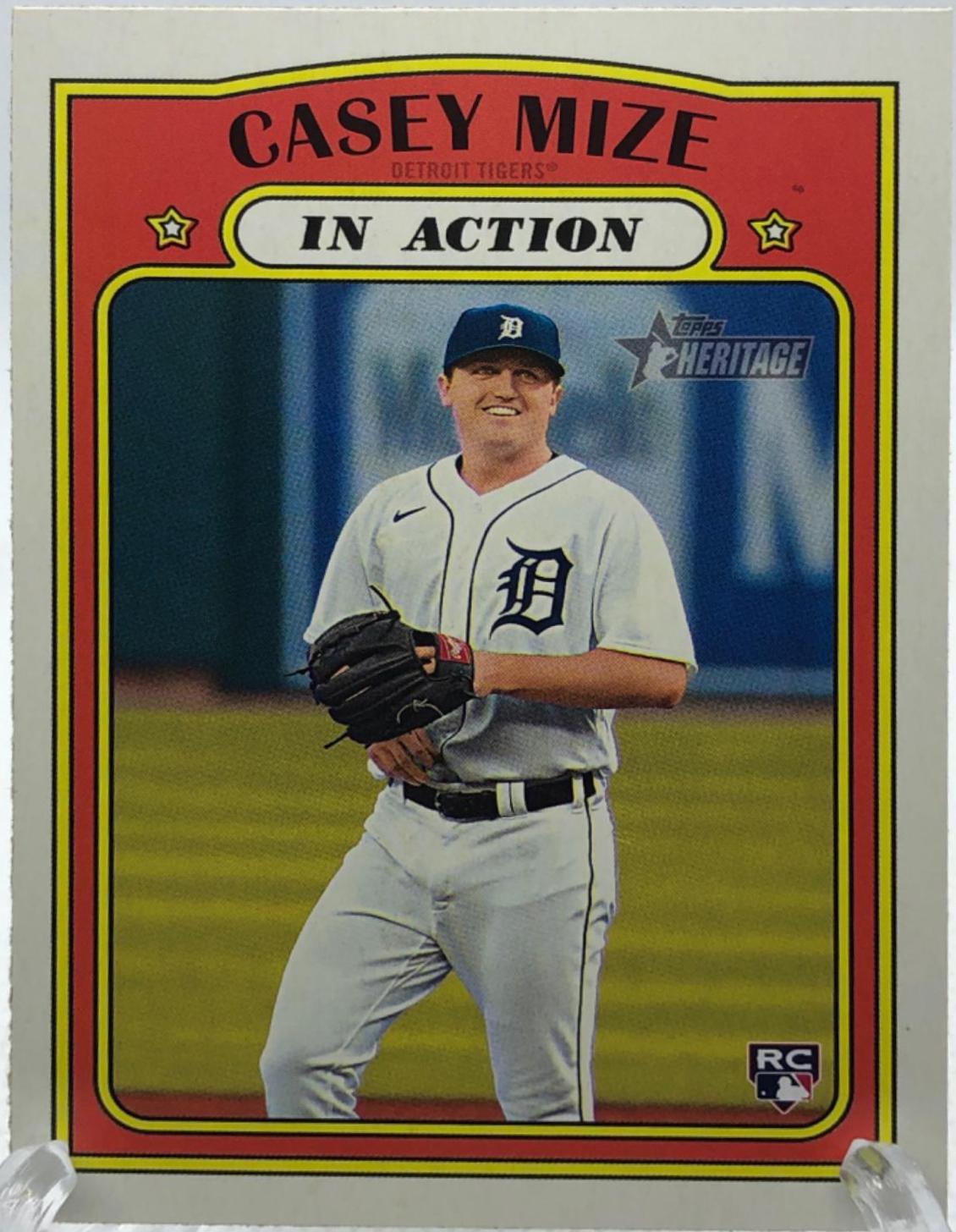 Casey Mize #254 Baseball Cards 2021 Topps Heritage