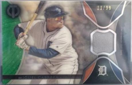 Miguel Cabrera #TR MC Baseball Cards 2017 Topps Tribute Relics