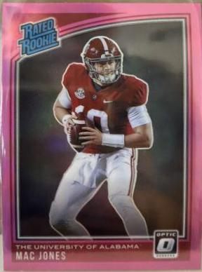 Mac Jones #209 Football Cards 2021 Panini Chronicles Draft Picks Donruss Optic Rated Rookie