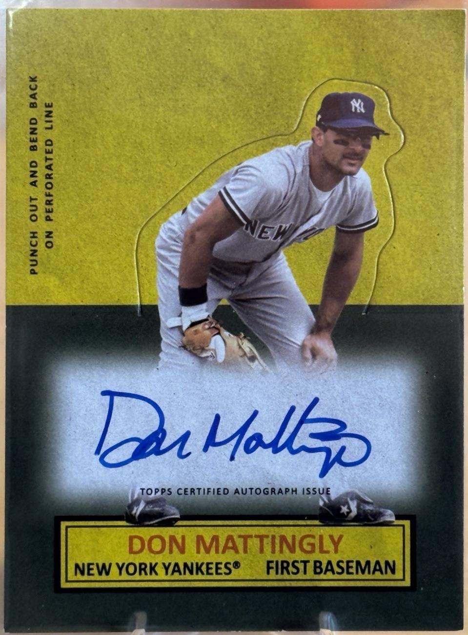 Don Mattingly ドン・マッティングリー Auto 直筆サイン 2003 Topps 