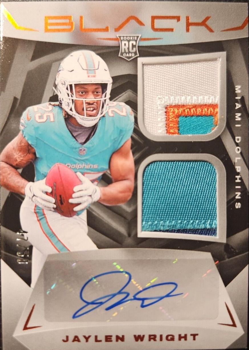 Jaylen Wright #148 Football Cards 2024 Panini Black Rookies Autograph