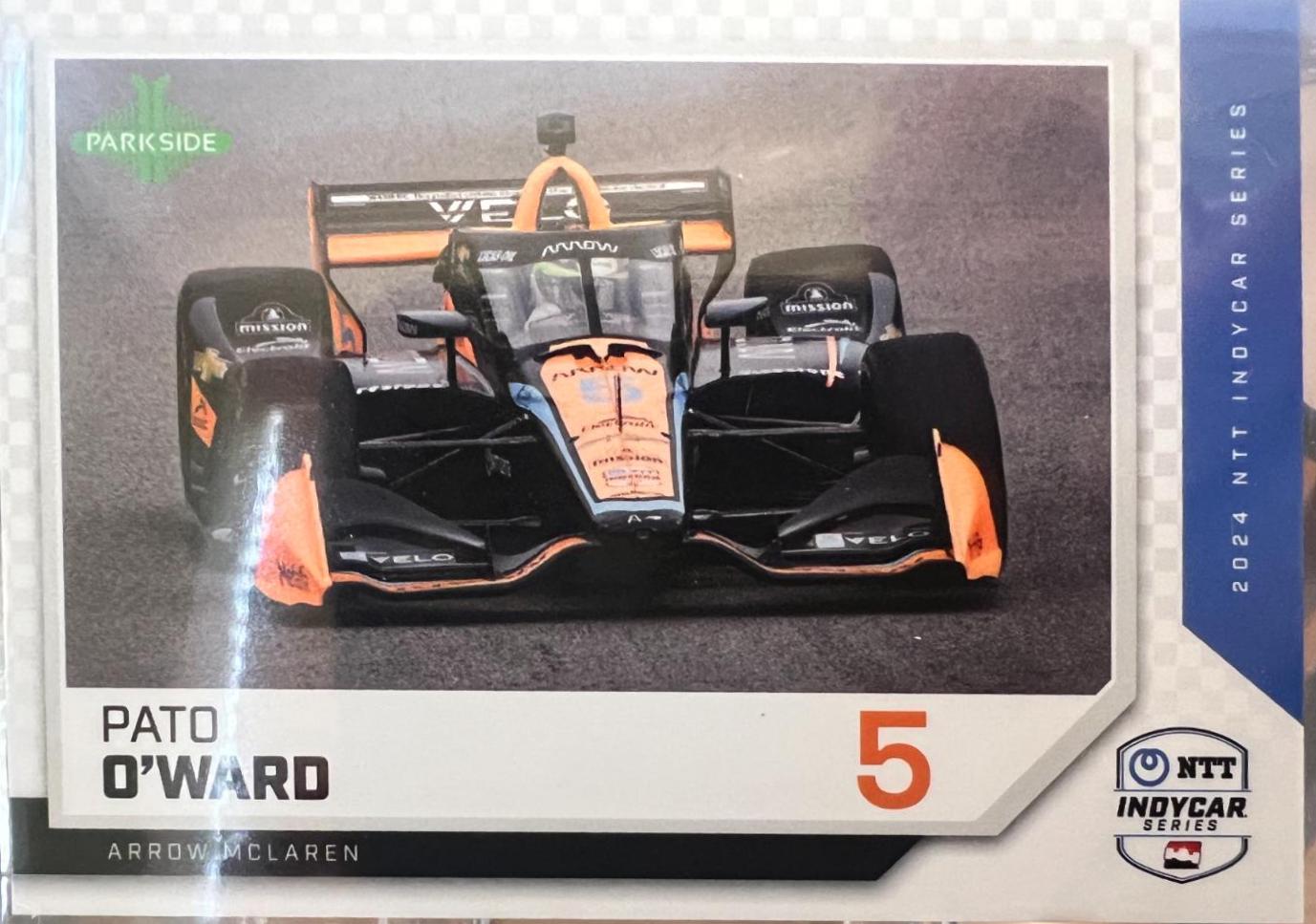Pato O'Ward #8 Racing Cards 2024 Parkside NTT IndyCar