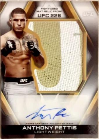 Anthony Pettis #AJR-AP Ufc Cards 2020 Topps UFC Knockout Autograph Jumbo Fight Mat Relics