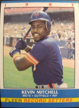 Kevin Mitchell #21 Baseball Cards 1987 Fleer Record Setters