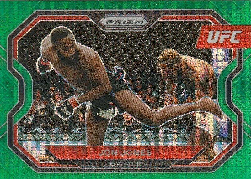 Jon Jones [Green Pulsar] #101 Ufc Cards 2021 Panini Prizm UFC