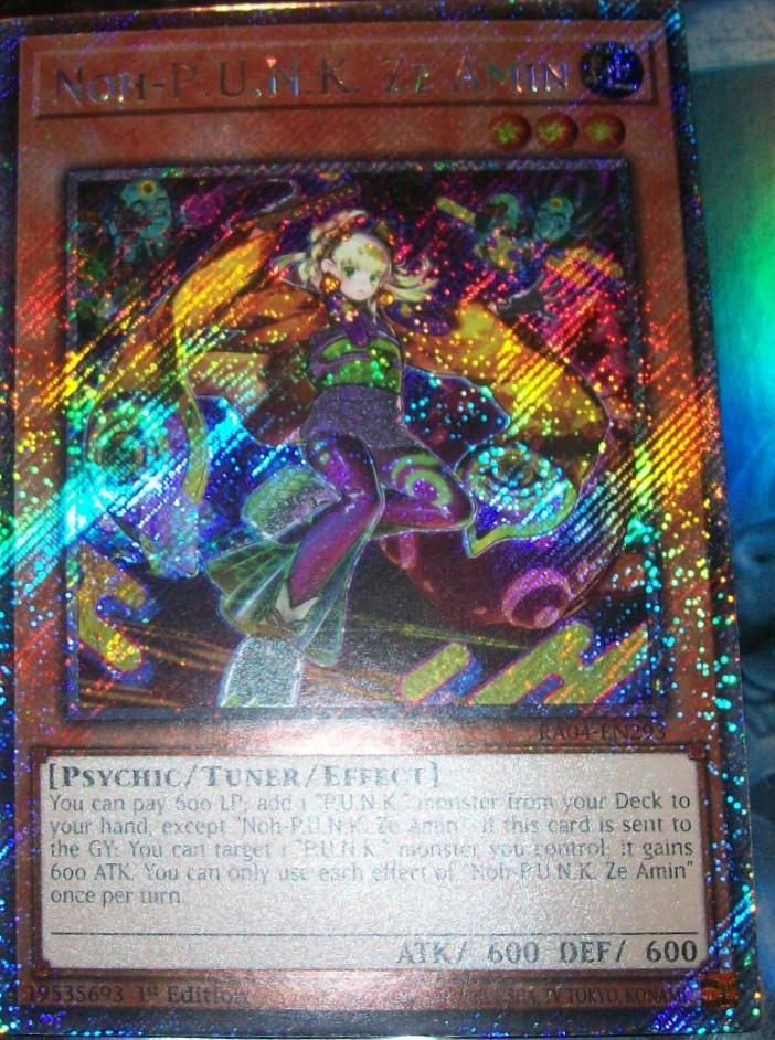 Noh-P.U.N.K. Ze Amin RA04-EN293 YuGiOh Quarter Century Stampede