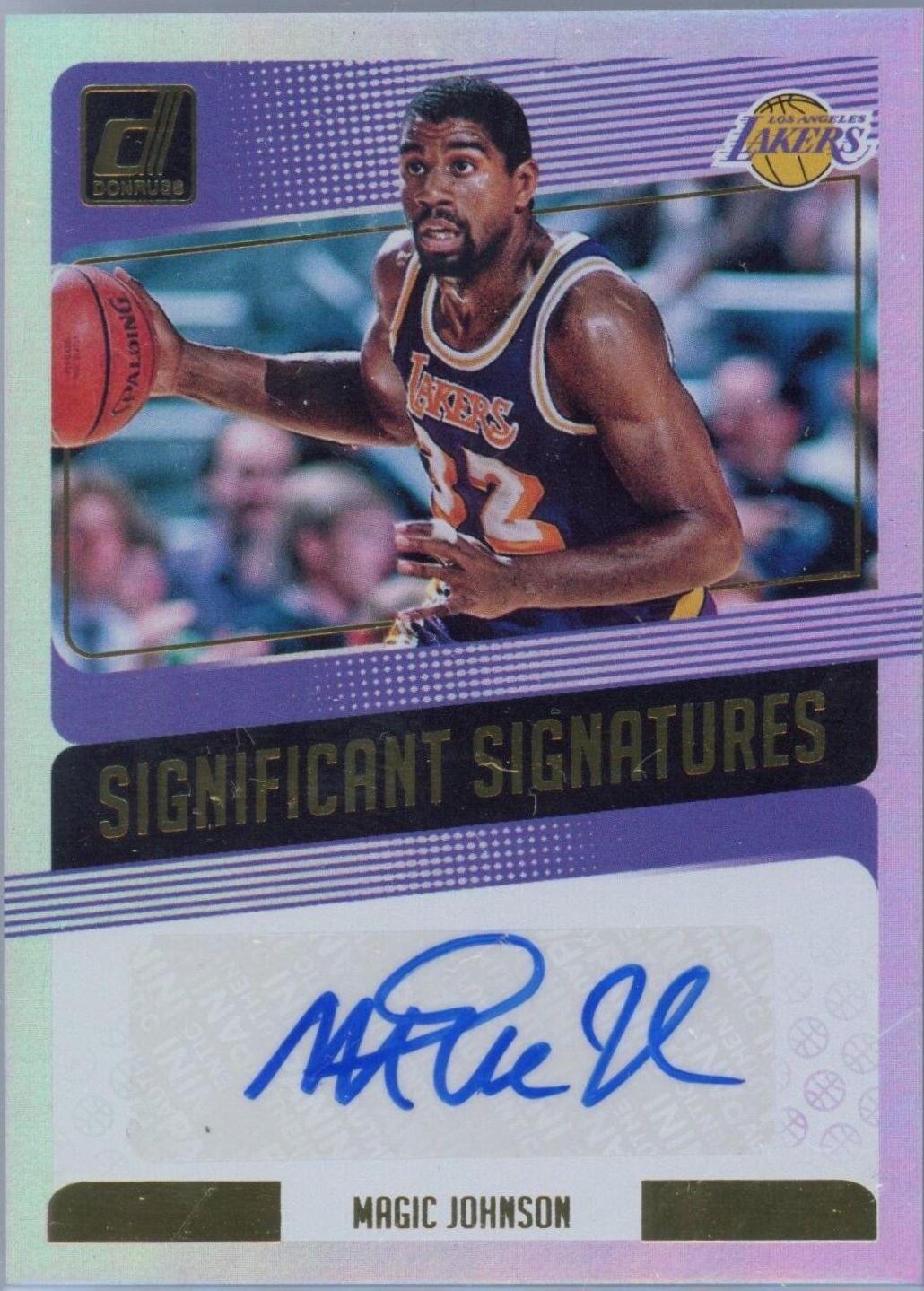 Magic Johnson #MJN 2018 Panini Donruss Significant Signatures Basketball