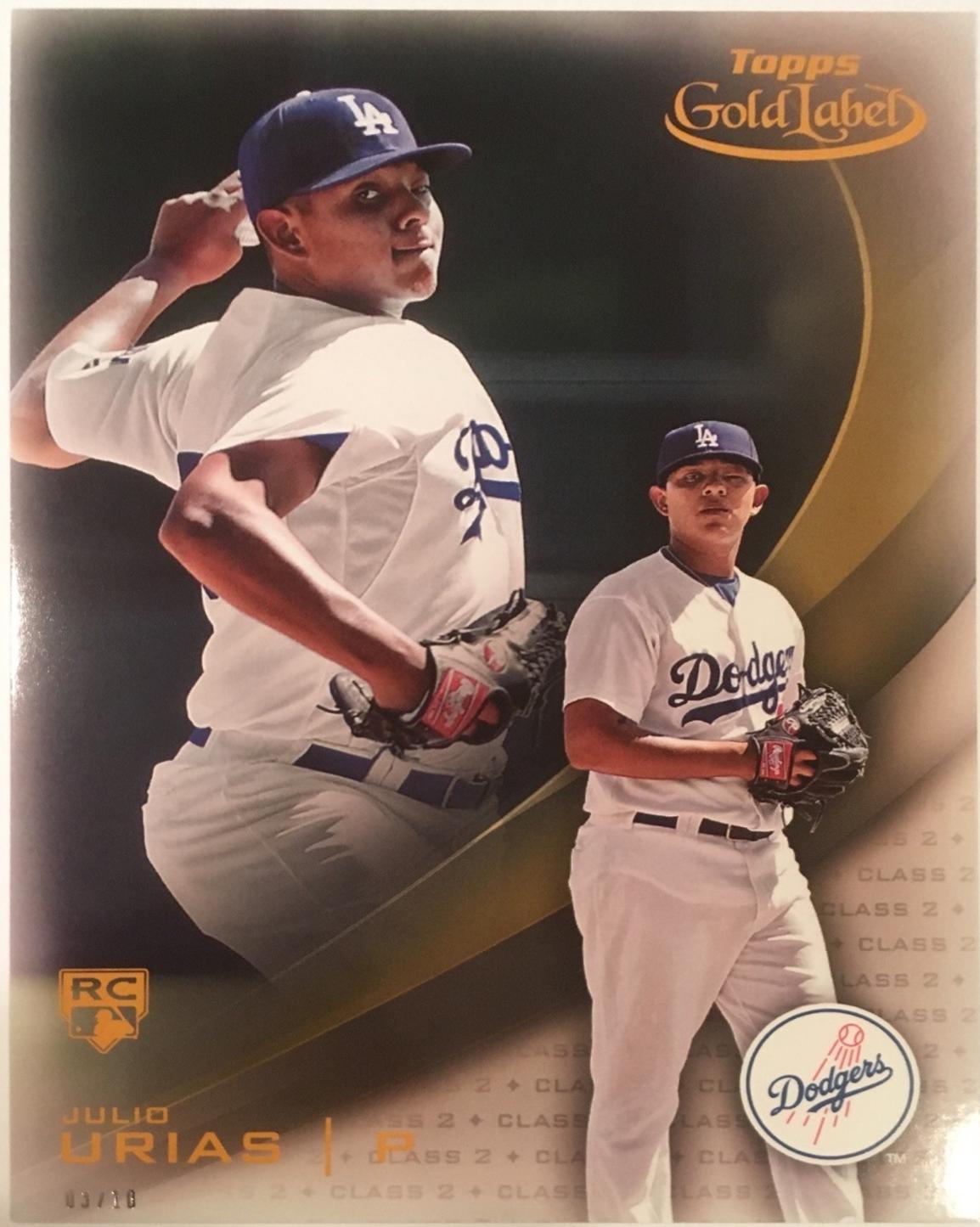 Julio Urias [Class 2 5x7] #62