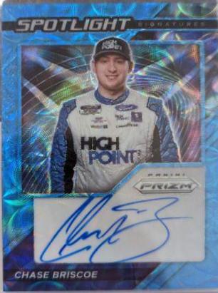Chase Briscoe #SS-CB Racing Cards 2021 Panini Prizm Spotlight Signatures