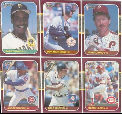 1987 Donruss Opening Day Dave Parker #198 card