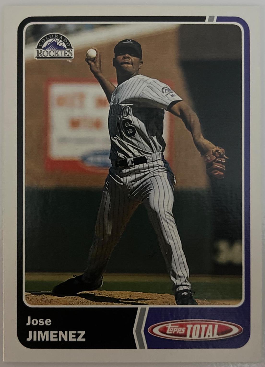 Jose Jimenez #367 2003 Topps Total Baseball