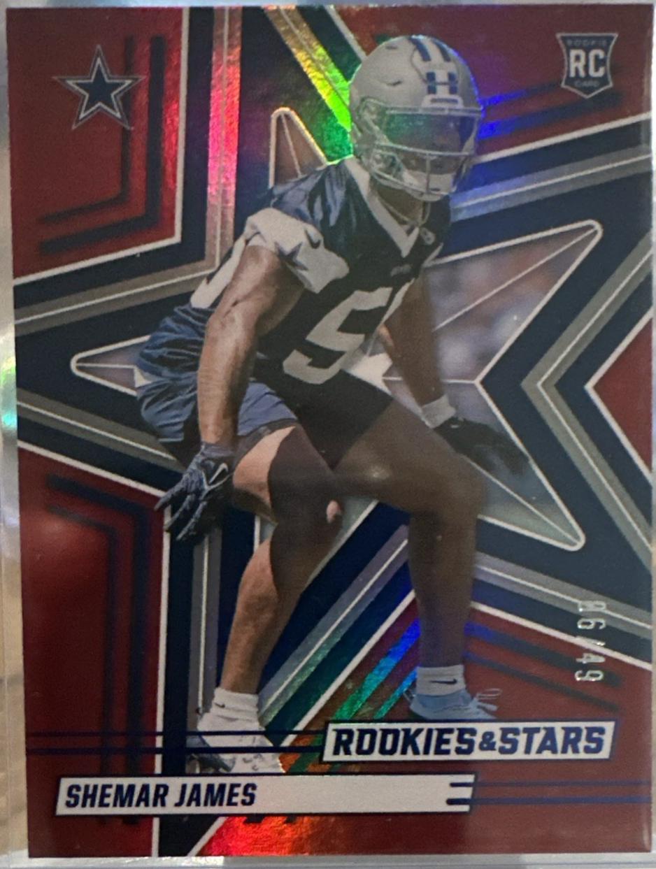 Shemar James [Red Blue] #178 Prices | 2025 Panini Rookies & Stars ...