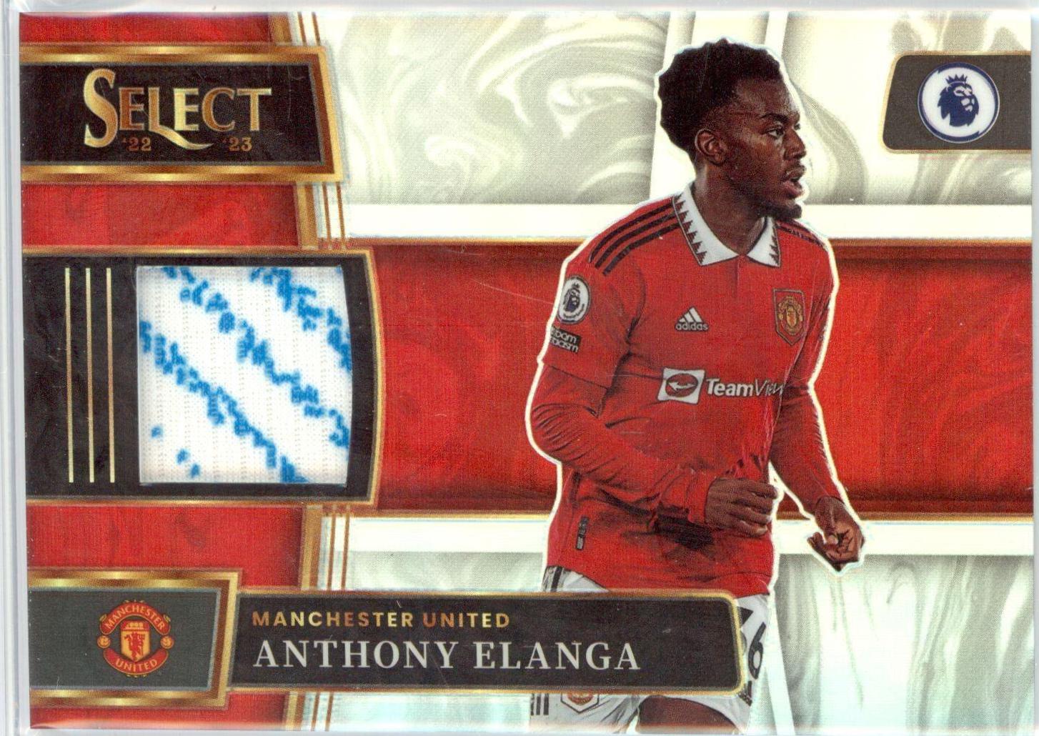 Anthony Elanga #SM-AEL Soccer Cards 2022 Panini Select Premier League Memorabilia