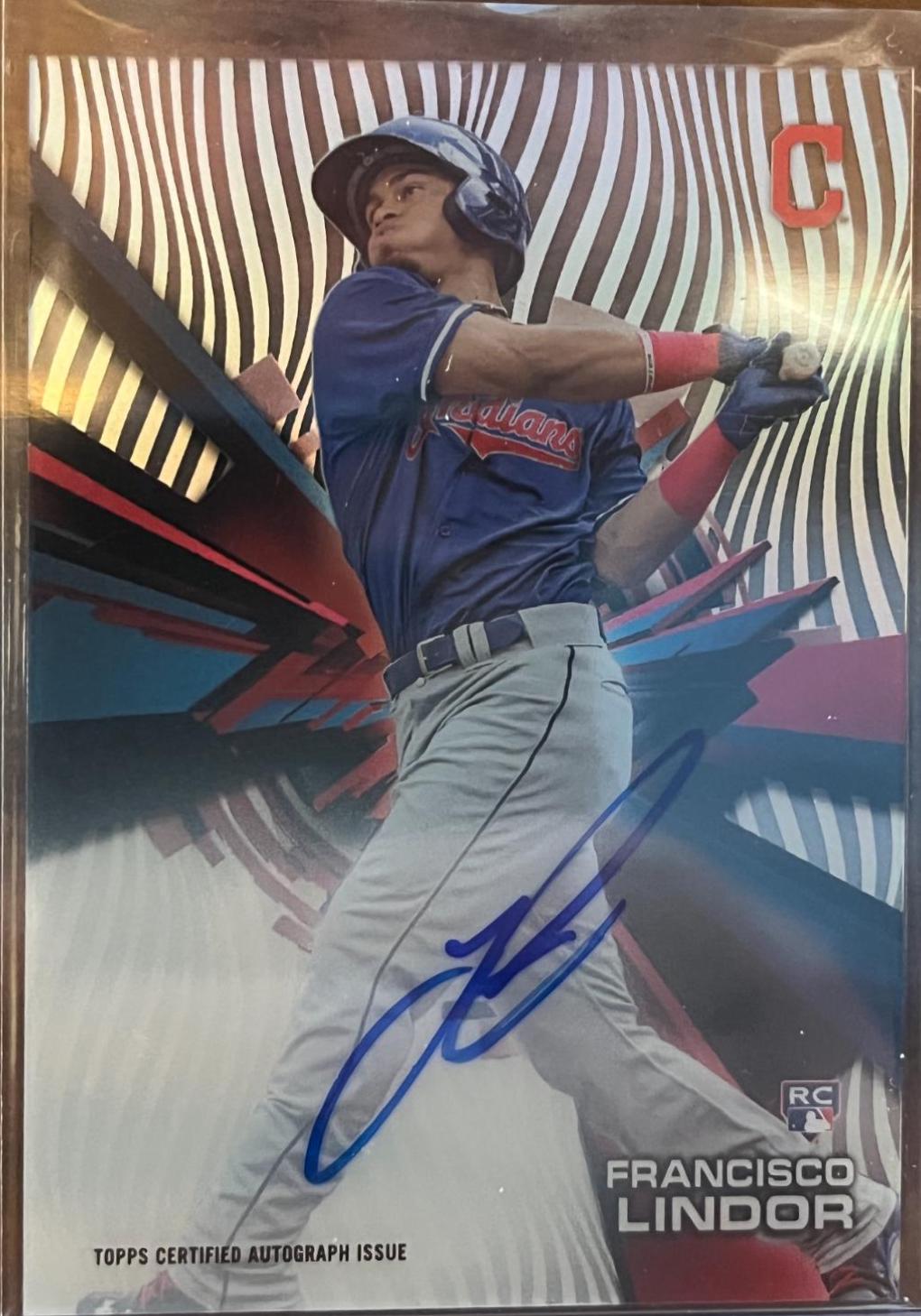 Francisco Lindor #HT-FL Baseball Cards 2015 Topps High Tek Autographs