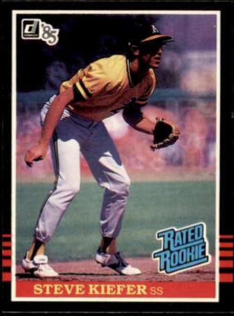 Steve Kiefer #35 Baseball Cards 1985 Donruss