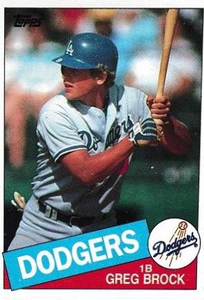 Greg Brock (1985 Topps)