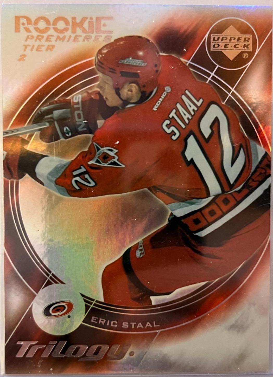 Eric Staal #173 Hockey Cards 2003 Upper Deck Trilogy