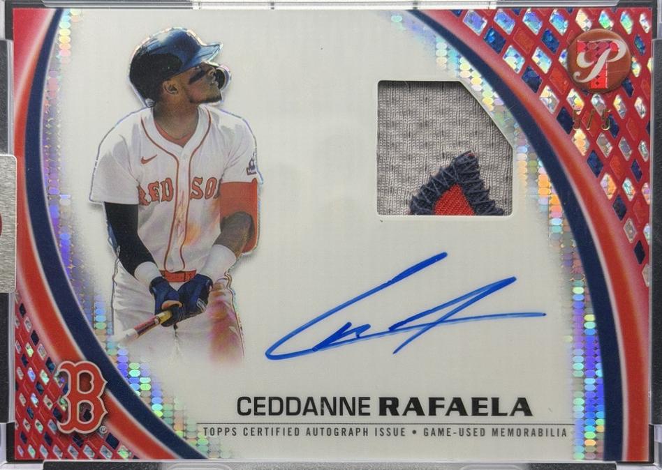 Ceddanne Rafaela #PPAR-CR 2025 Topps Pristine Pieces Autograph Relics Baseball