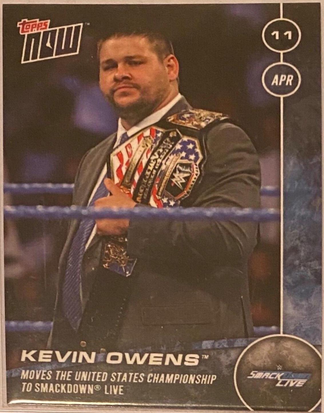 Kevin Owens #86 Wrestling Cards 2017 Topps Now WWE