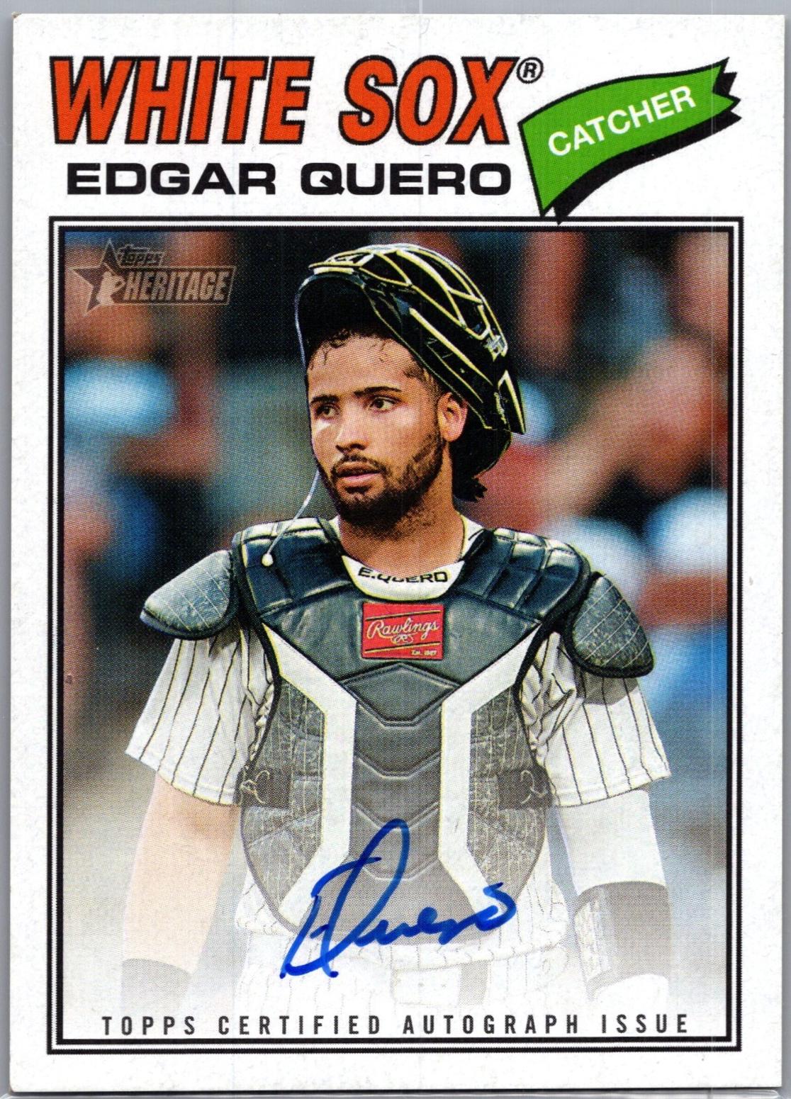 Edgar Quero #ROA-EQ 2026 Topps Heritage Baseball Real One Autographs