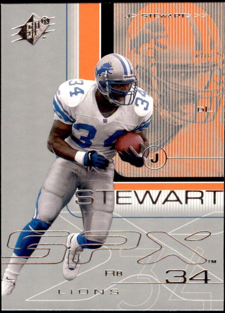 James Stewart #33 Football Cards 2001 Spx