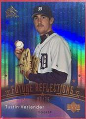 Justin Verlander [Blue] #241 Baseball Cards 2005 Upper Deck Reflections Prices
