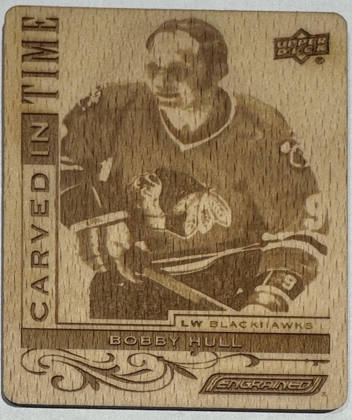 Bobby Hull #CT-HU 2024-25 Upper Deck Engrained Icons Hockey Carved in Time