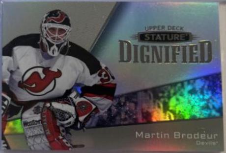 Martin Brodeur #D-10 Hockey Cards 2022 Upper Deck Stature Dignified